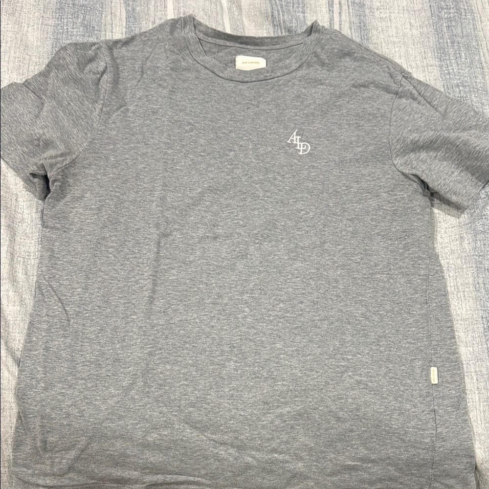 Aime Leon Dore Gray Short Sleeve Tee Essential Crew Neck